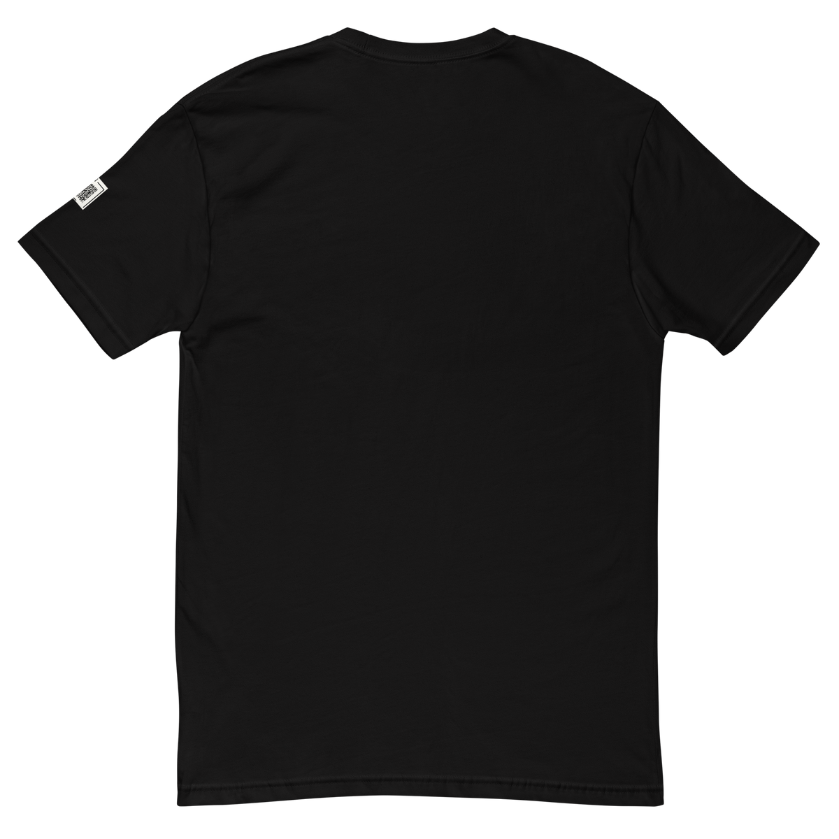 Anonymous Alcoholic graphic tee in black, back view