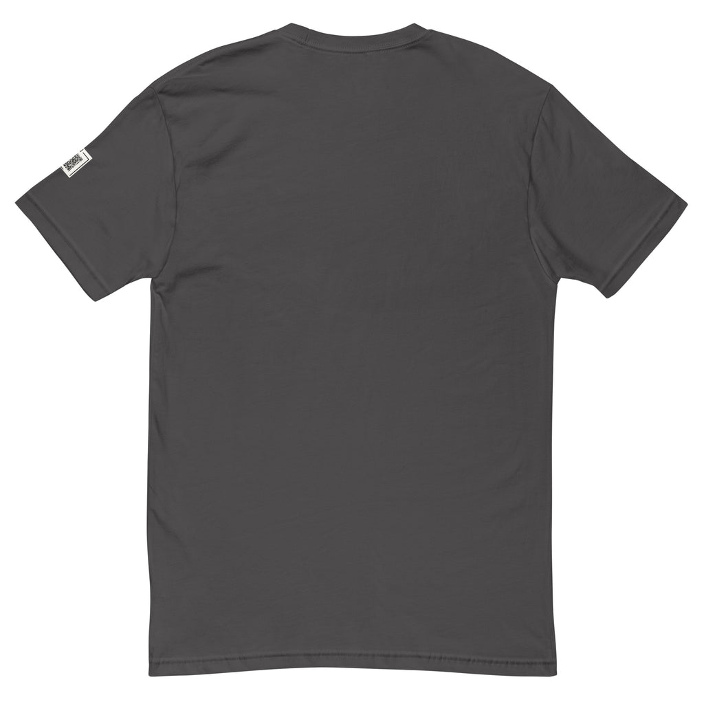 Heavy Metal Sorry About What Happens Later short-sleeve tee, back view showing the unprinted back.