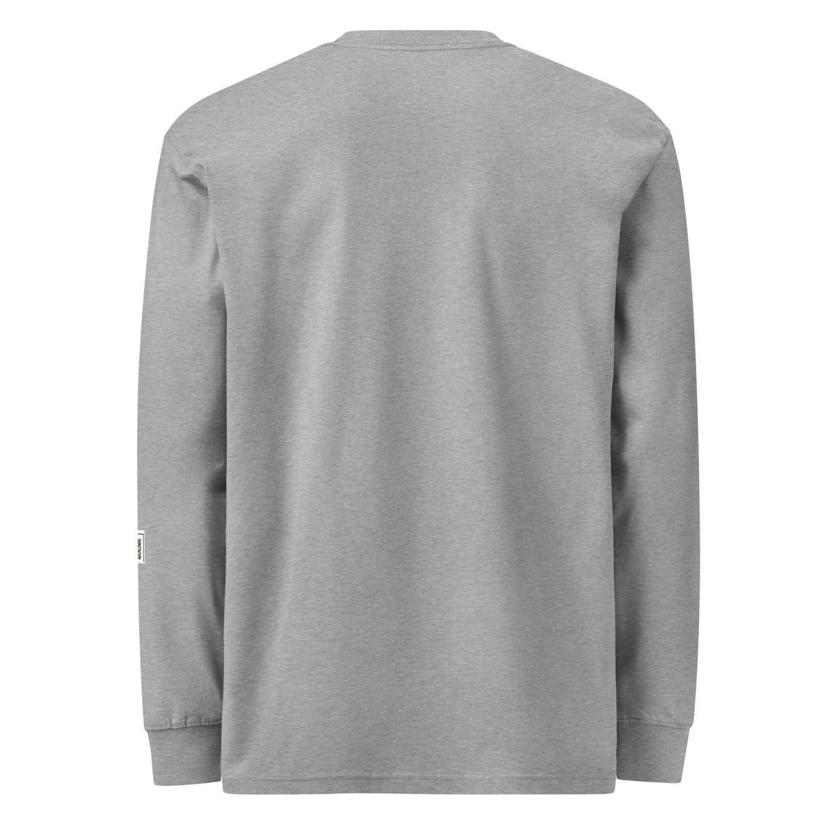 Carbon Grey Kelly Clarkson long-sleeve tee, back view showing the unprinted back.