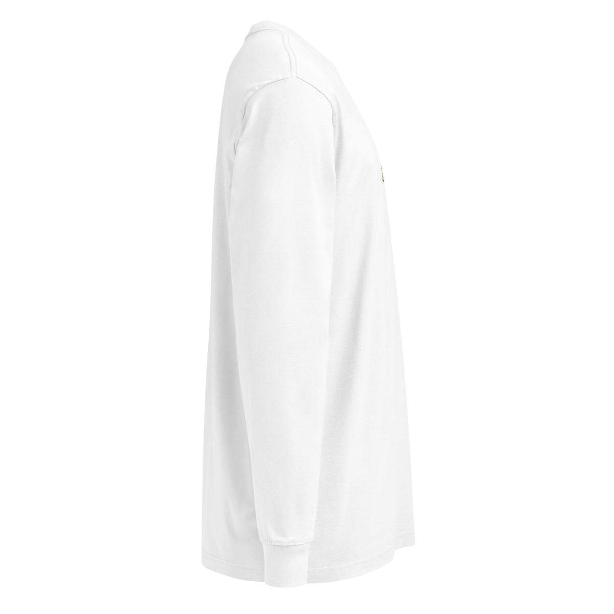 White Kelly Clarkson long-sleeve tee, right-side view.